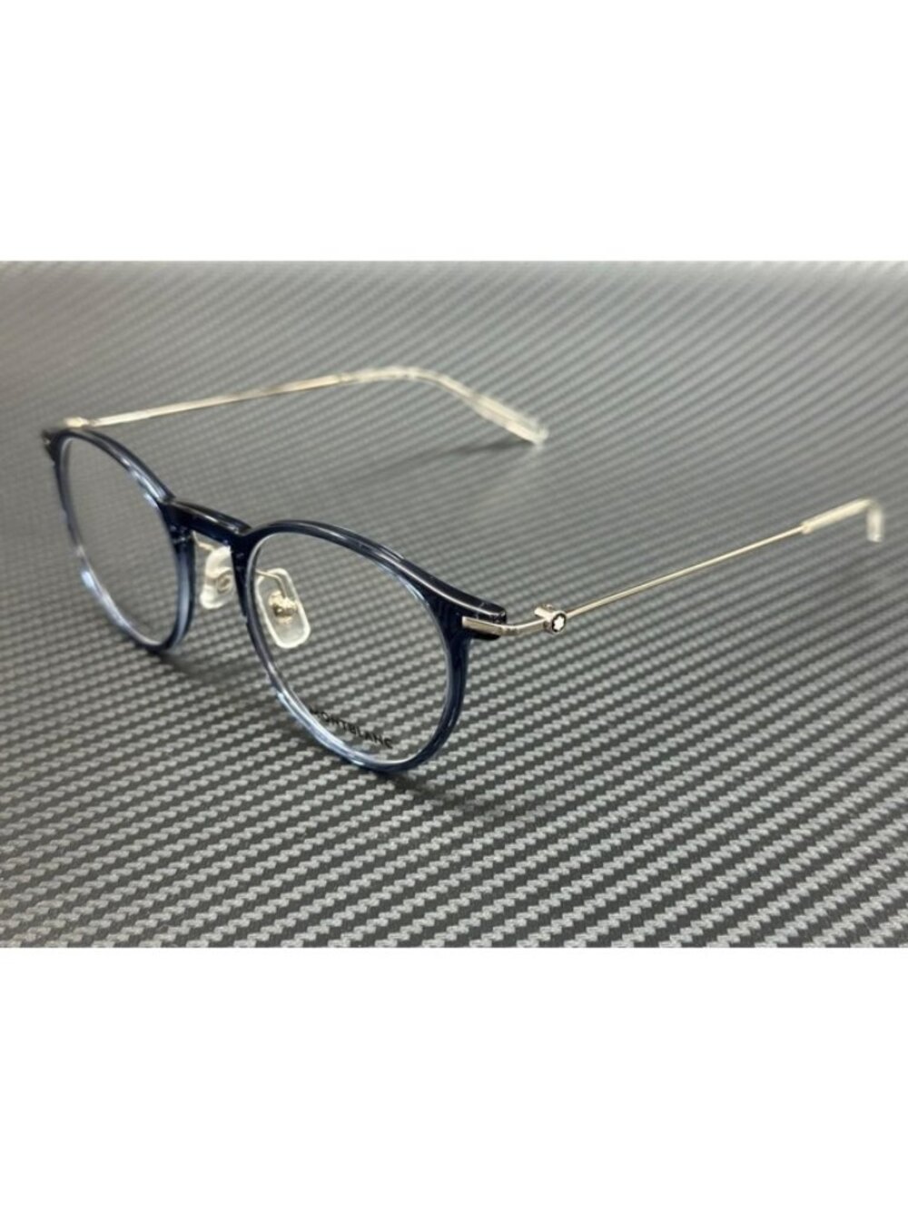 New Mont Blanc Men  Blue Eyeglasses  48- 21-